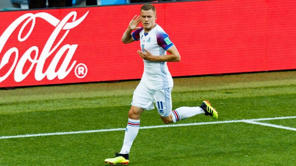 Finnbogason brilou frente à Argentina. Goal