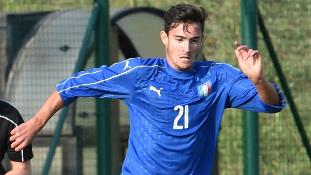 Francesco Cassata Ilors d'un match avec les Espoirs U20 d'Italie. AFP