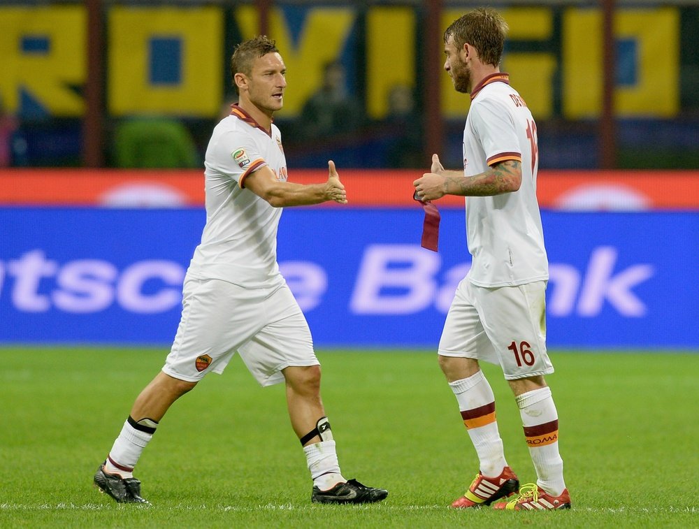 Francesco Totti et Daniele De Rossi, As Roma. GOAL