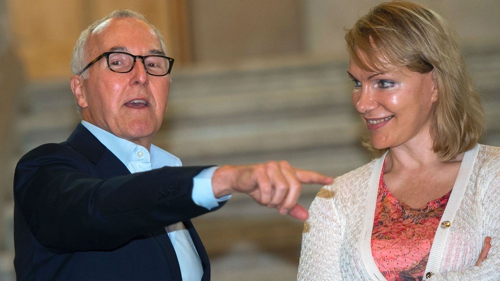 Franck McCourt et Margarita Louis-Dreyfus. AFP