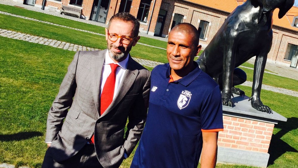 Franck Passi (right) has taken over as interim coach at Lille. Goal