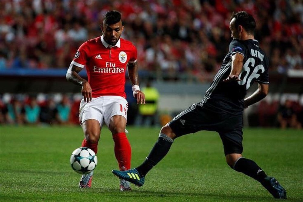 Gabigol usa as redes sociais para comemorar primeiro gol pelo Benfica