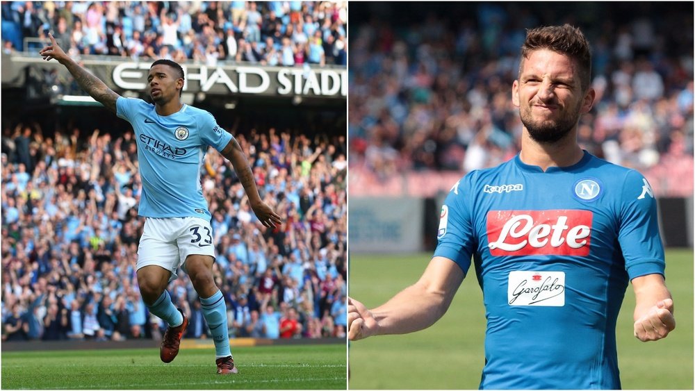 Jesus and Mertens have both started the season very well for their respective sides. AFP
