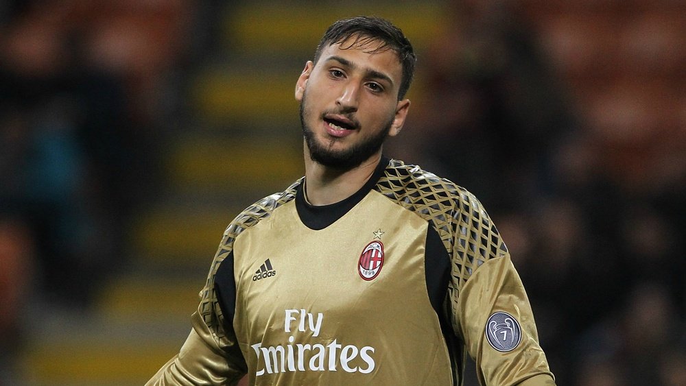 Gianluigi Donnarumma is being protected by coach Vincenzo Montella. AFP