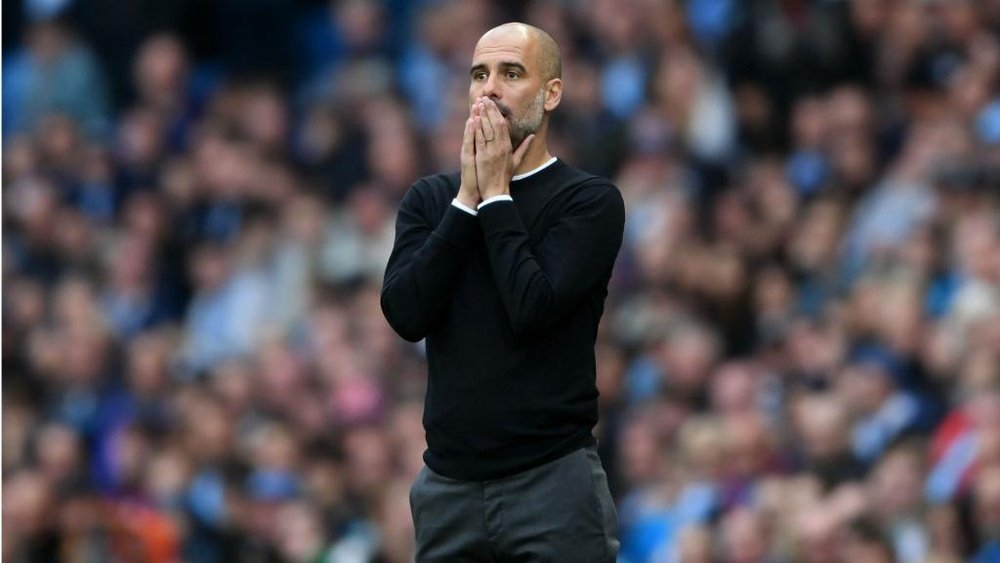 Guardiola isn't satisfied with just the Premier League title. GOAL