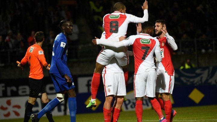 Monaco survive huge scare to win nine-goal Coupe de France thriller