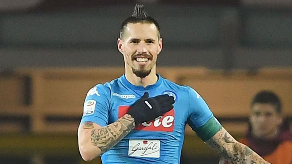 Hamsik has become Napoli's all-time record goalscorer. GOAL