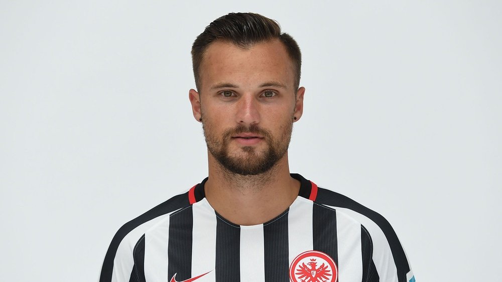 Haris Seferovic, lors de son étape à l'Eintracht Frankfurt. AFP