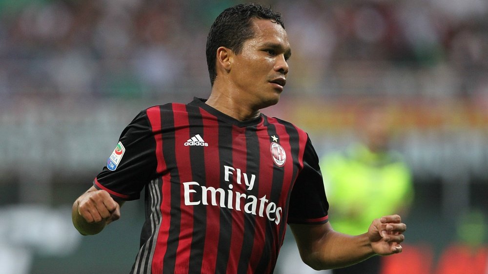 Carlos Bacca in action for AC Milan. Goal
