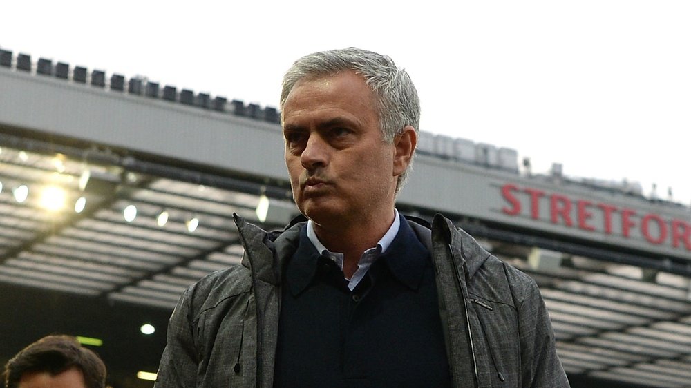 José Mourinho lors d'un match de Premier League avec Manchester United. AFP