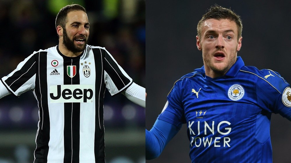 Higuain and Vardy - Cropped