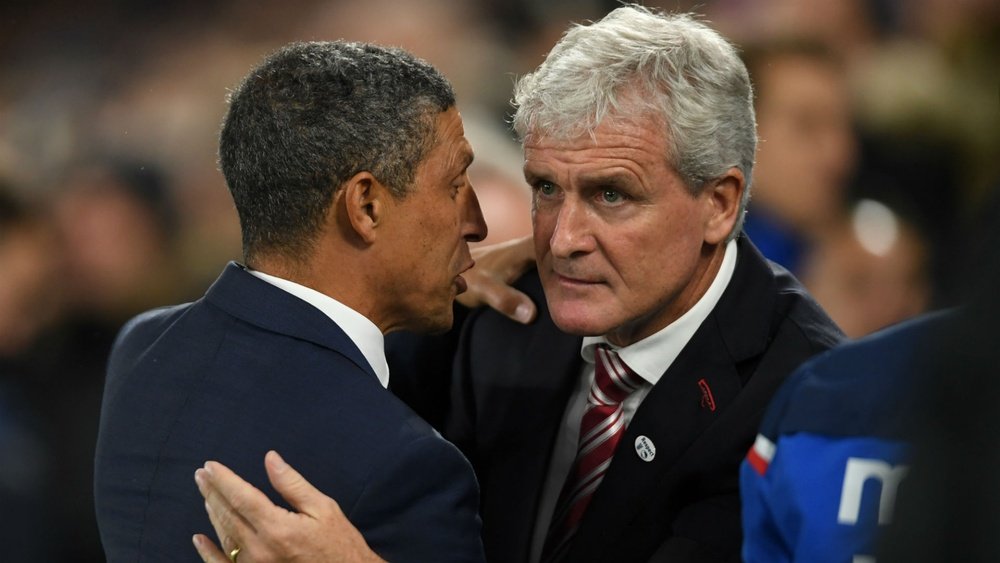 Hughton is adamant that Brighton were denied a certain penalty in their 2-2 draw with Stoke. GOAL