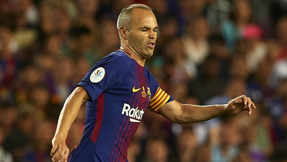 Iniesta is to miss the second leg of the Spanish Super Cup. GOAL