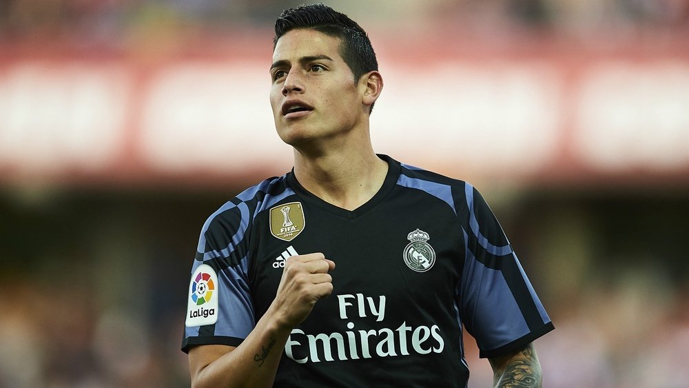 Florentino Perez is keen to keep James Rodriguez and Zinedine Zidane at Real Madrid. AFP