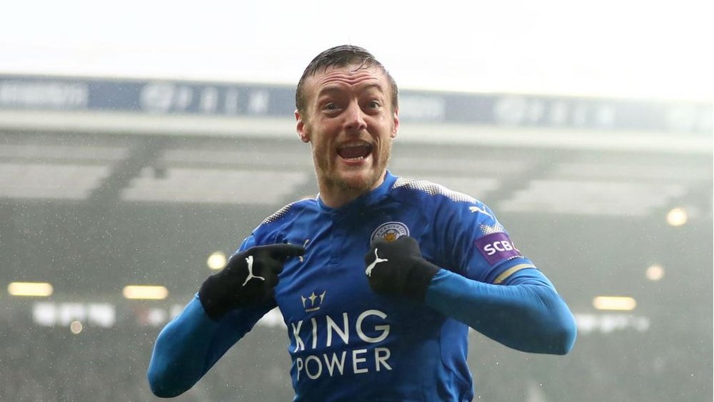 Vardy scored a beauty to level the game. GOAL