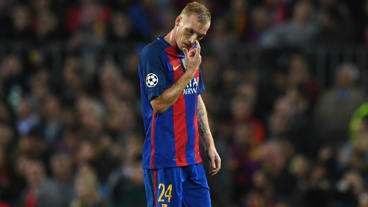 Mathieu axed from Barcelona squad for visit of Juventus