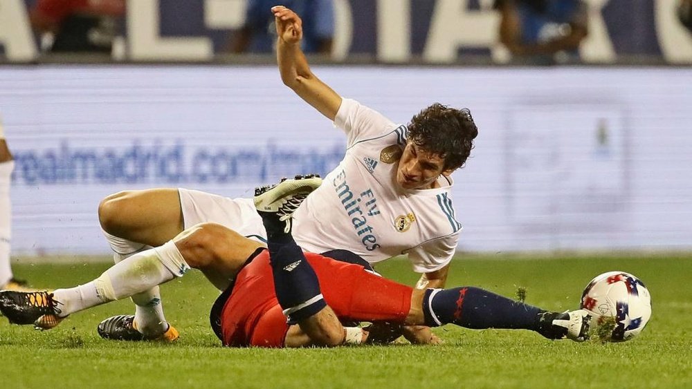 Vallejo picked up a hamstring injury in Real Madrid's Copa del Rey win at Leganes . GOAL
