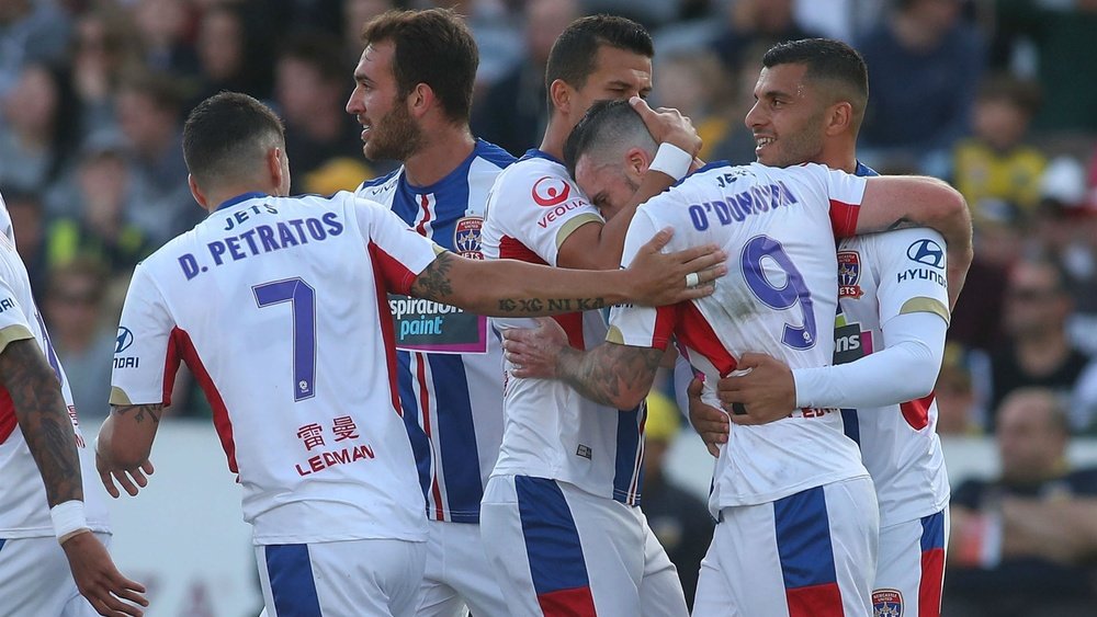 Newcastle Jets put five past the Central Coast Mariners. GOAL