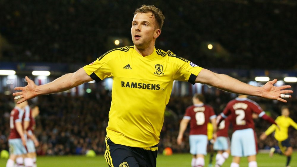 Jordan Rhodes in action while at Middlesbrough. Goal
