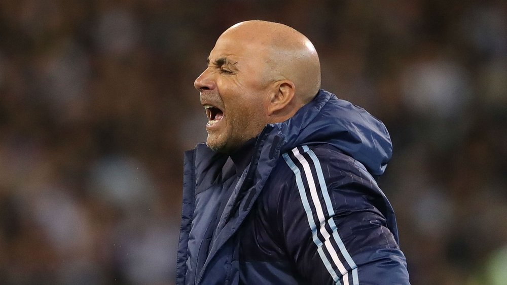 Argentina coach Jorge Sampaoli was realistic after his side romped to victory in Sinapore. AFP