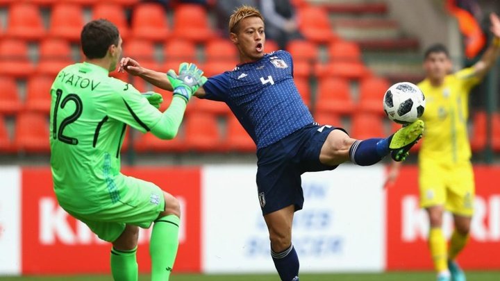 Karavayev strike downs Japan