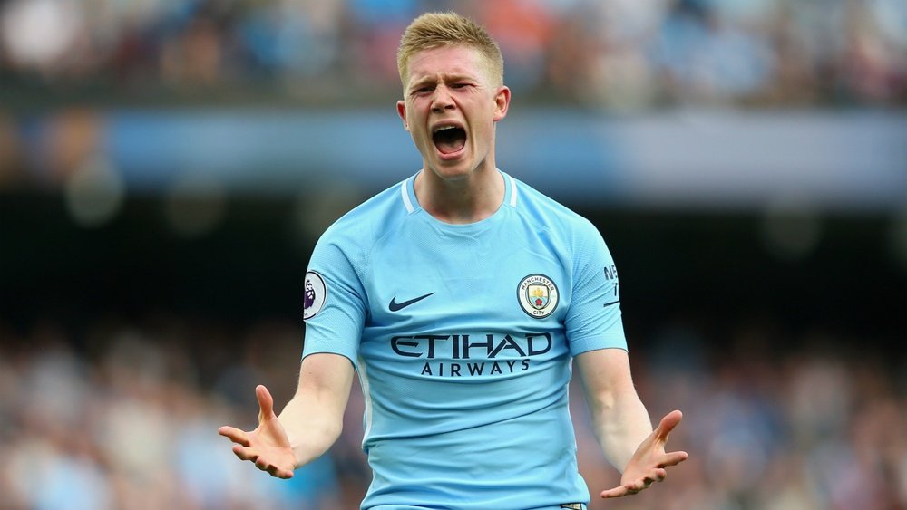Saturday's game was De Bruyne's 100th for City. GOAL