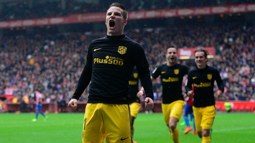 kevin gameiro celebrating one of his three on Saturday. Goal