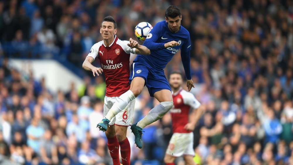 Conte defended Alvaro Morata from criticism after Chelsea's 0-0 draw with Arsenal. GOAL