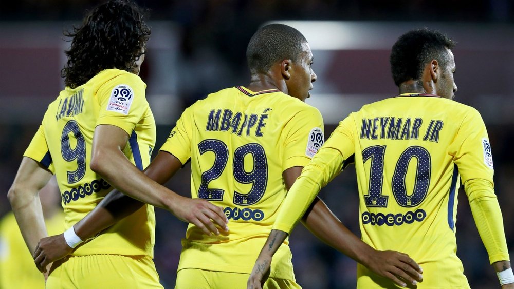 Le nouveau trio d'attaque parisien. Goal