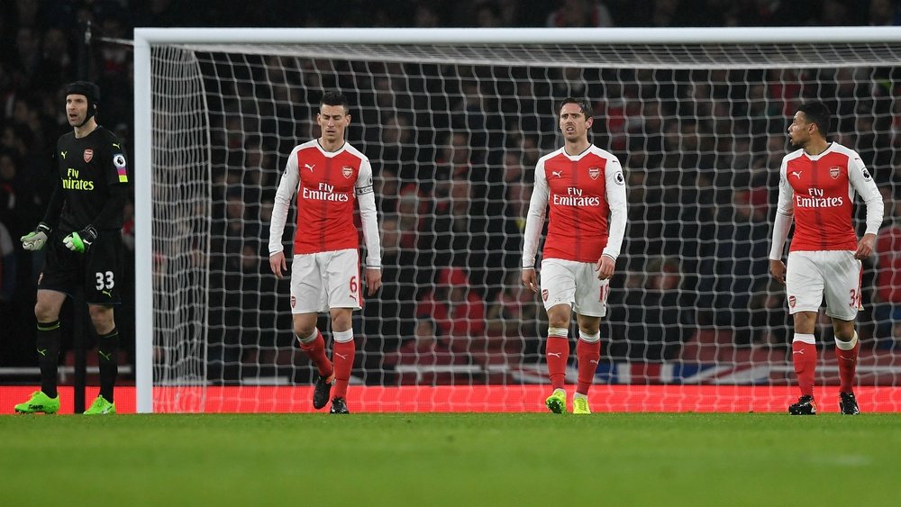 Laurent Koscielny dans un match de Premier League entre Arsenal et Watford. AFP