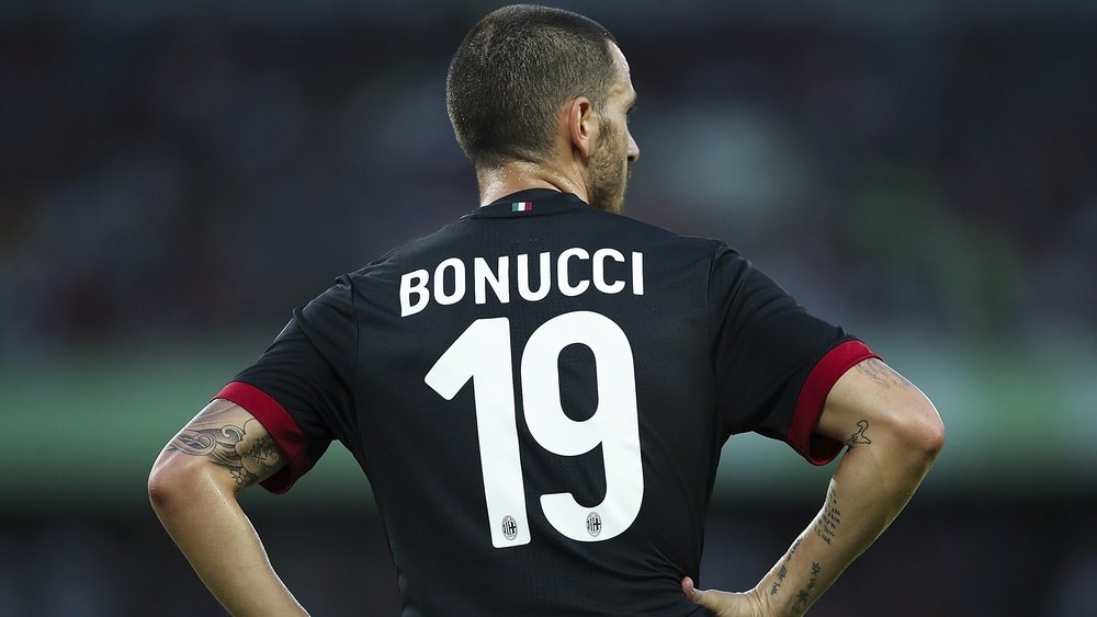 Leo Bonucci sous le maillot de l'AC Milan. AFP