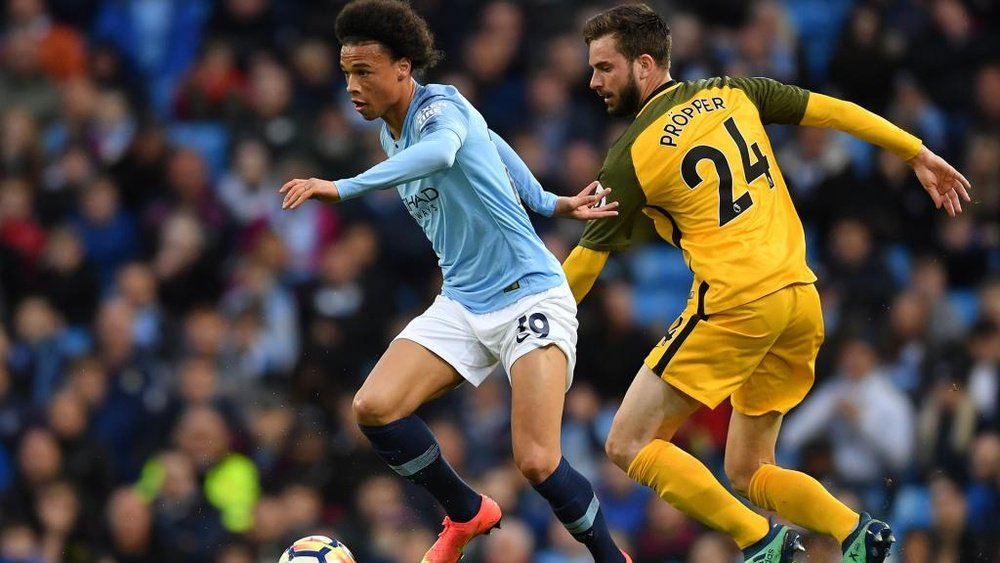 Sane is nimble on his feet, both on and off the pitch. GOAL