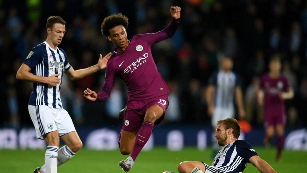 Sane sends message to Guardiola as Manchester City shake off West Brom