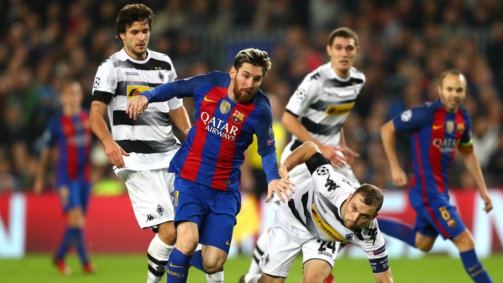 Lionel Messi Barcelona Borussia Moenchengladbach Champions League