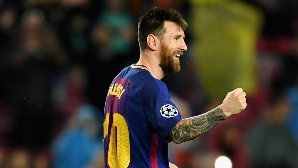 Messi chega ao gol de número 100 na Europa. Goal