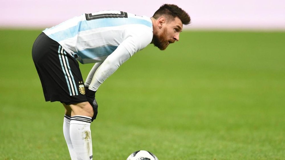 Diego Maradona believes Argentina rely on Messi too much. AFP