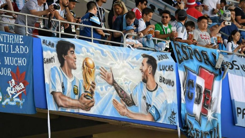 Maradona ganhou um Mundial, Messi não. Goal