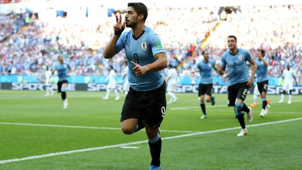 Suárez marcou o único gol de um jogo morno. Goal