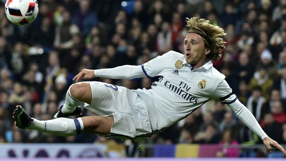 Luka Modric dans un match de Coupe du Roi entre Real Madrid et Séville. AFP