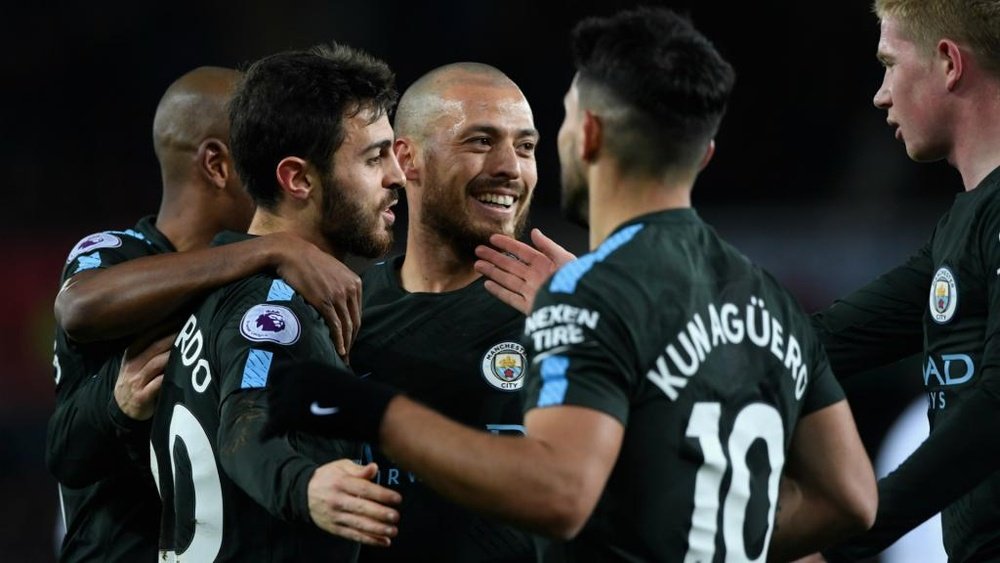 Guardiola tells fans Man City won't stop after record-breaking win. Goal