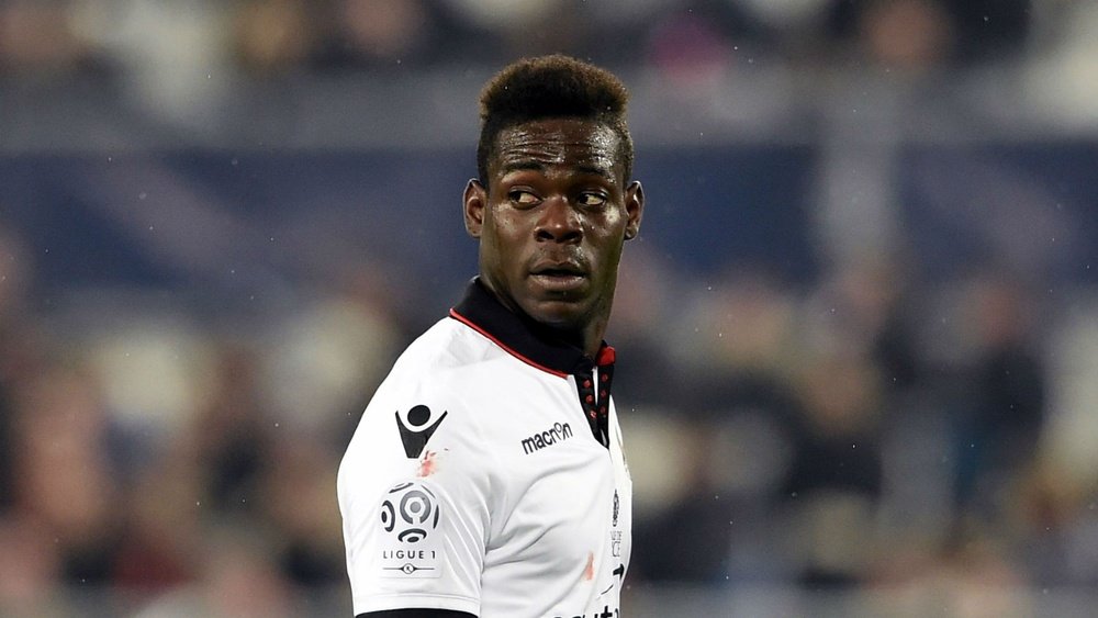 Mario Balotelli in action with Nice. Goal