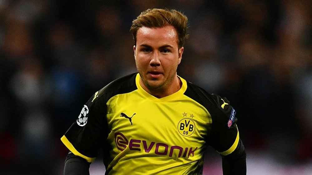 Gotze was yanked off the pitch at half-time by manager Stoger. GOAL