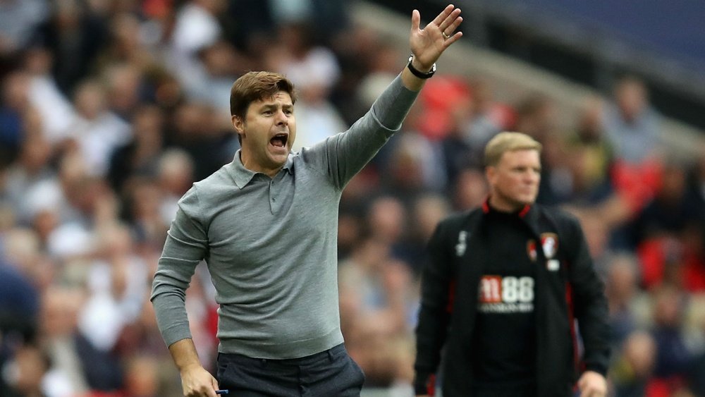 Pochettino was delighted to see Spurs win at Wembley. GOAL