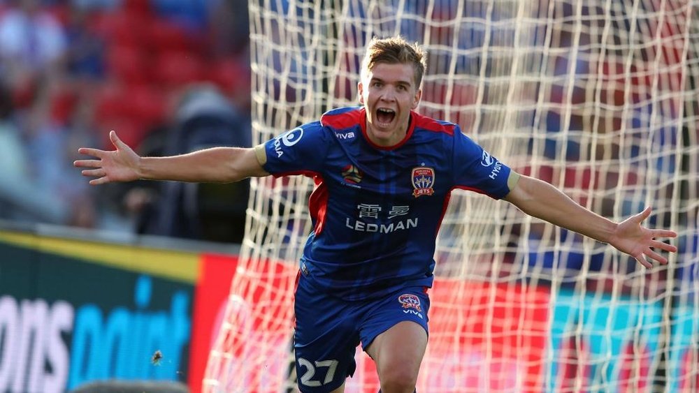 McGree scored for Newcastle Jets to secure all three points. GOAL