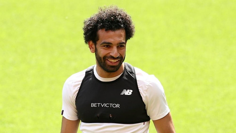Salah has enjoyed a phenomenal debut season with Liverpool. AFP