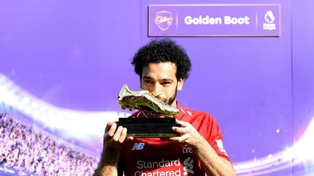 Salah beat former winner Harry Kane to the title. GOAL