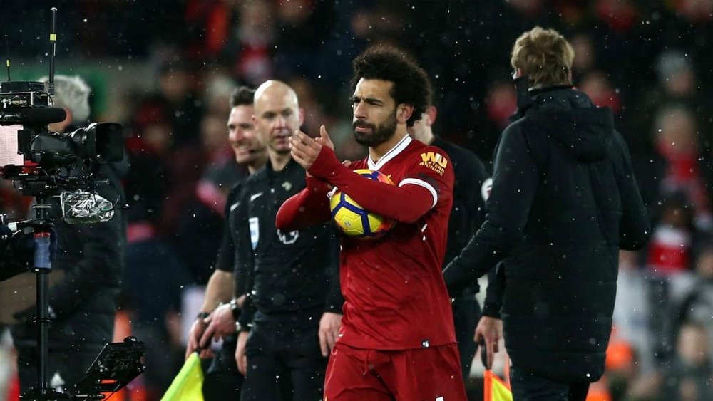 Salah scored four goals against Watford on Saturday. GOAL