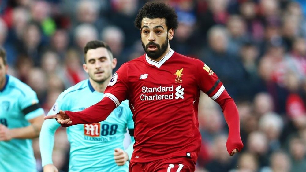 Salah scored in a 3-0 win over Bournemouth. GOAL