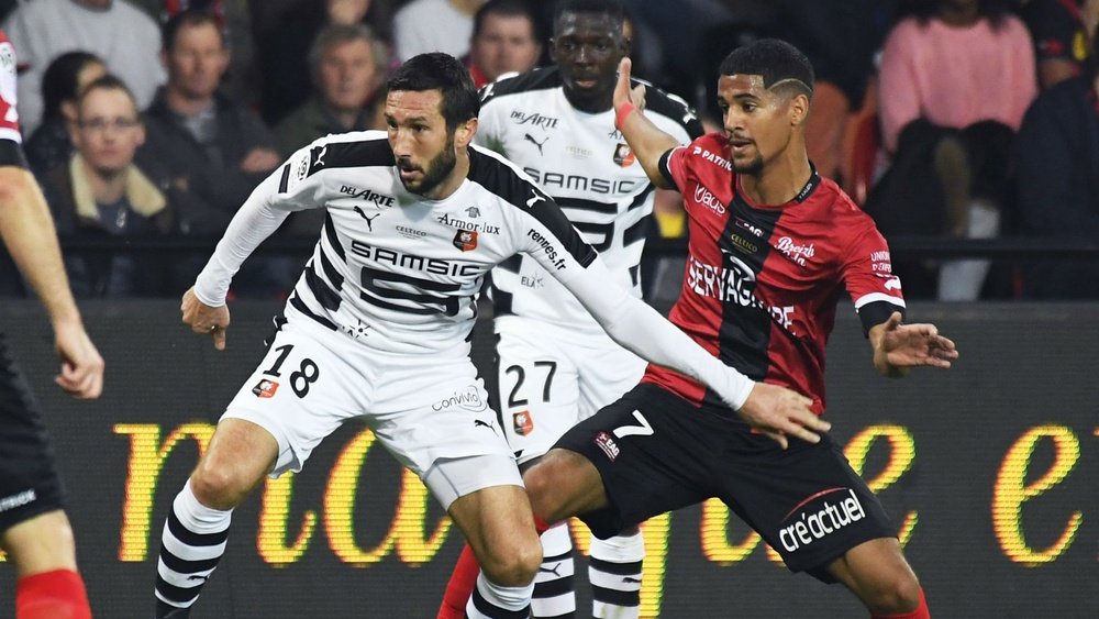 Morgan Amalfitano et Ludovic Blas, Guingamp-Rennes, Ligue 1. GOAL