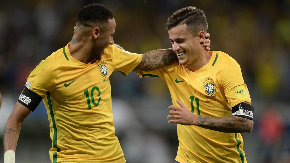 Neymar e Coutinho comemoram presença na lista da Bola de Ouro
